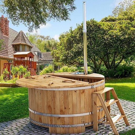 Японская баня «Фурако» из кедра с внутренней печью ОПТ фото 1