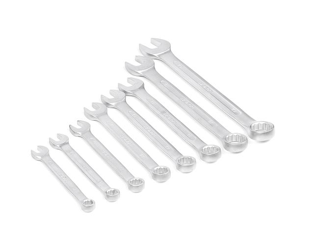 Набор ключей комбиниров. 8шт. (8-19) в клипсе HOR с поверкой фото 1