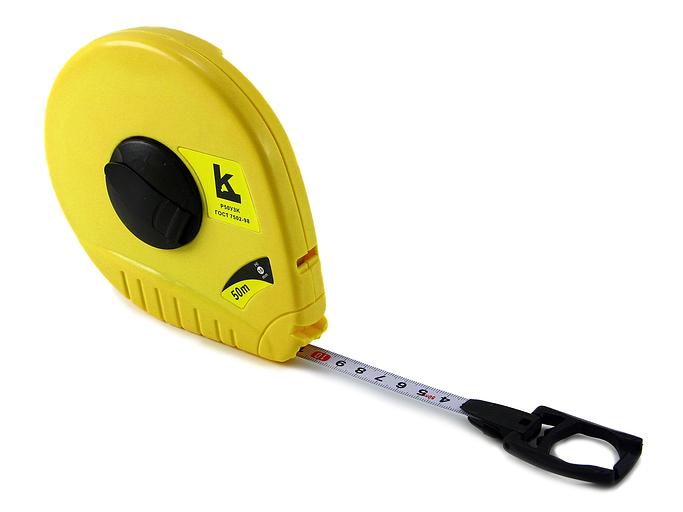 Рулетка 50м с кольцом кл.3 Р50УЗК КЛБ с поверкой фото 1