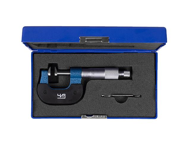 Микрометр зубомерный МЗ-УС-25 0,01 с усеченными пяткой и винтом ЧИЗ с поверкой фото 3