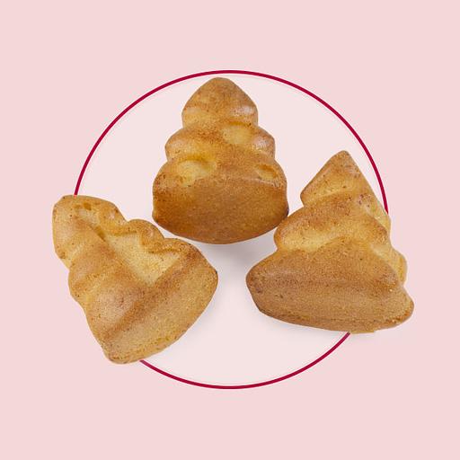 Biscuit dough “Figured Herringbone” with caramel filling, 2 kg, wholesale фото 1