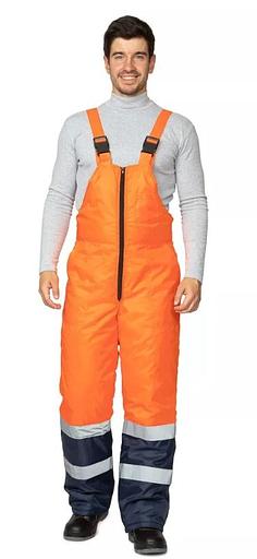 Костюм мужской утеплённый сигнальный с водоотталкивающей пропиткой 3 класса сигнальной защиты ОПТ фото 3