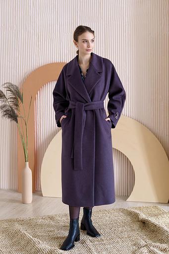 Женское демисезонное пальто Mmoda фиолетовый, арт.24–62 фото 6