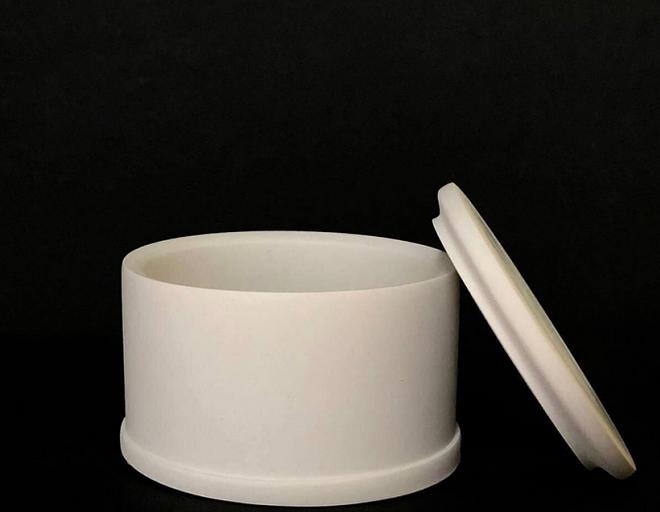 Свеча из кокосового воска Razzo room «Шкатулка 100» в гипсовом подсвечнике ОПТ фото 1