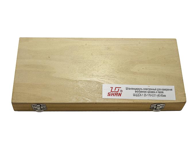 Штангенциркуль д/вн.канавок ШЦЦСК-1-185 0,01 (35-185) электр. губ. 70мм SHAN с поверкой фото 3