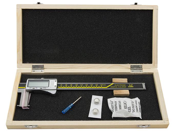 Штангенциркуль д/вн.канавок ШЦЦСК-4-150 0,01 (50-150) электр. губ. 90мм SHAN с поверкой фото 4