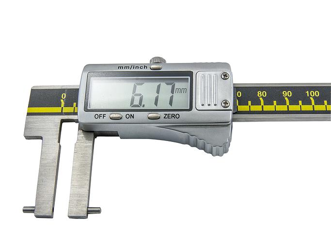 Штангенциркуль д/вн.канавок ШЦЦСК-4-200 0,01 (60-200) электр. губ. 100мм SHAN с поверкой фото 5