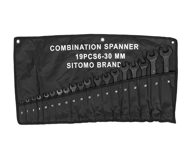 Набор ключей комбиниров.19шт. (6-30) SIT с поверкой фото 3
