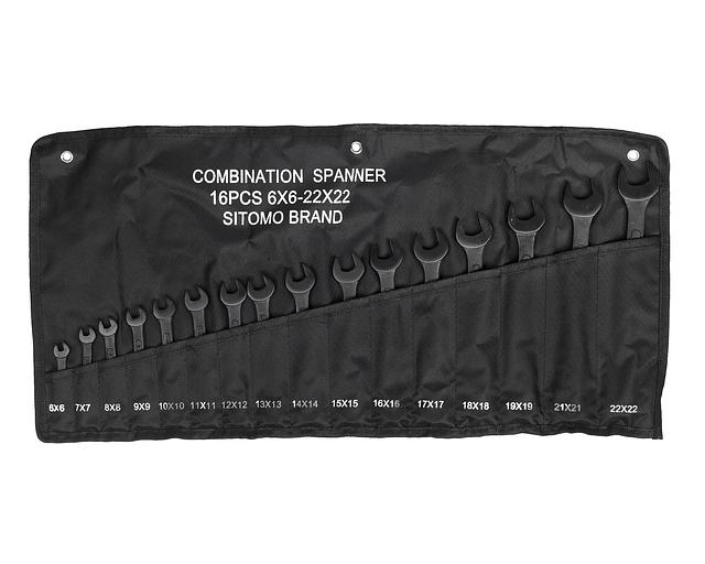 Набор ключей комбиниров.16шт. (6-22) SIT с поверкой фото 1
