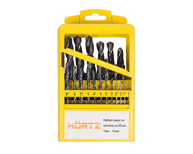 一套钻头 1-13 金属。盒 25 件Р6М5 HOR 带验证 фото 1