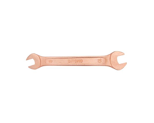 Double-sided spanner (open-end) 8x10 copper. SIT* with verification фото 1