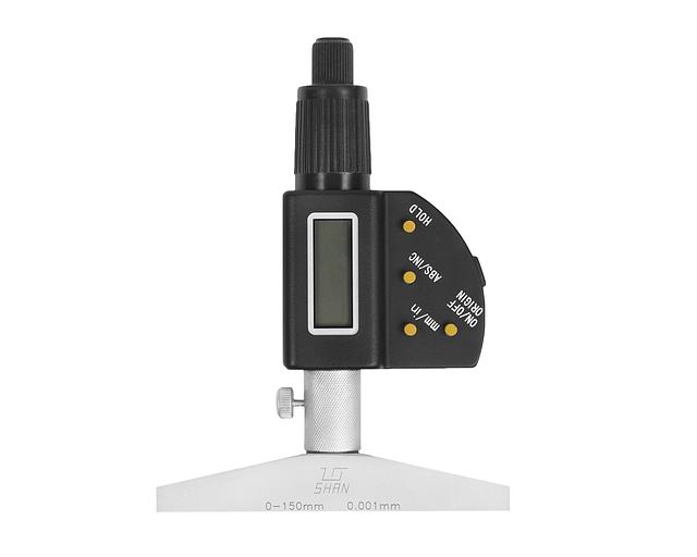 Глубиномер микрометр. ГМЦ-150 0,001 эл. SHAN с поверкой фото 1