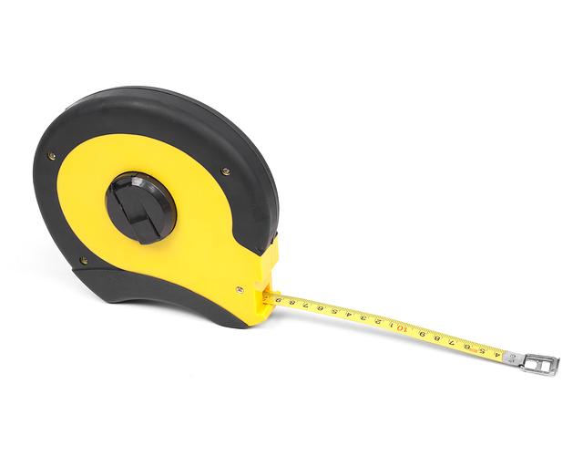 Рулетка 50м ширина 13мм закрытый корп. CR-002 HORTZ с поверкой фото 2