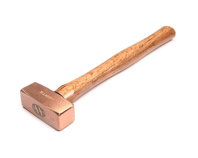 Кувалда 0,5 медная с деревянной ручкой HOR с поверкой фото 2
