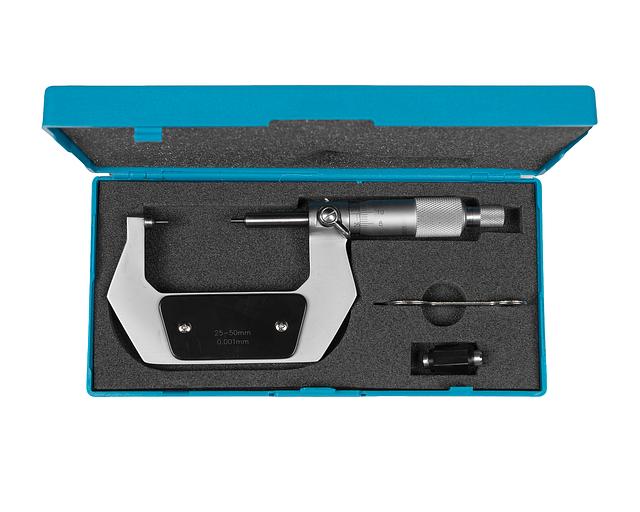 Micrometer with small lip. MK-MP-50 0.001 SHAN (state register No. 75427-19) with verification фото 5