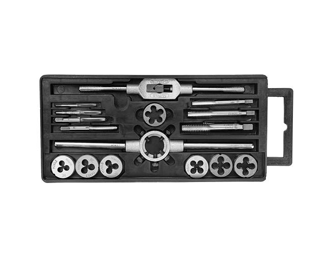 Набор метчиков и плашек М3-М12 16 предметов HOR с поверкой фото 1