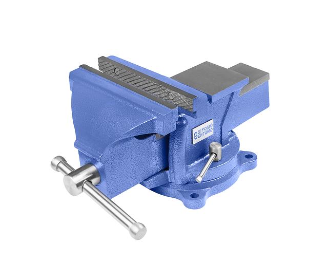 Тиски слесарные ТСЧ-200 поворотные облегченные с наковальней SIT с поверкой фото 2