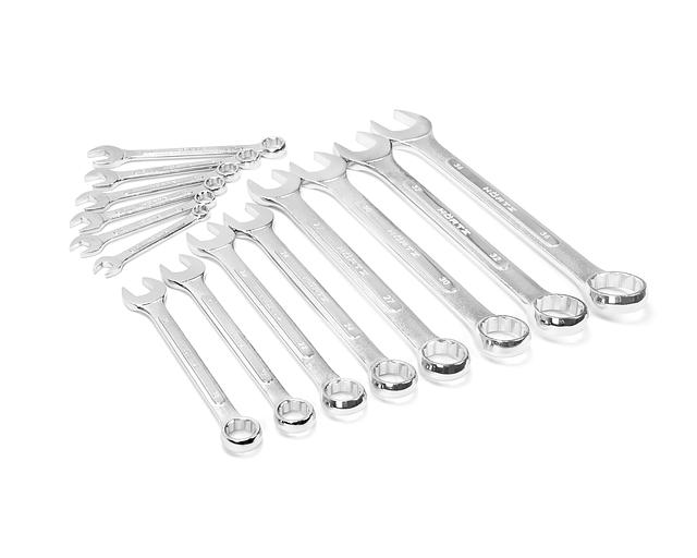 Set of combination keys, 14 pcs. (10-36)chrome. HOR with verification фото 2