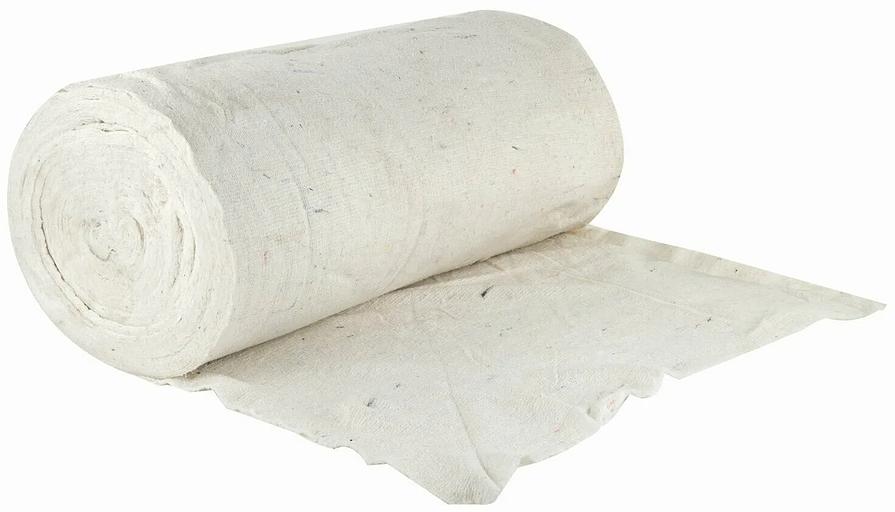 Canvas stitched fabric (white) 150 cm×50 m OPT фото 1