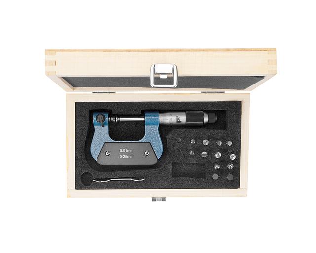 Micrometer with insert MVU-25 0.01 universal. KLB with verification фото 5