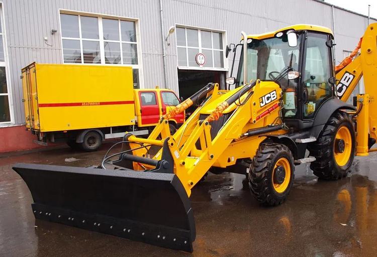 Отвал снегоуборочный на экскаватор погрузчик JCB фото 1