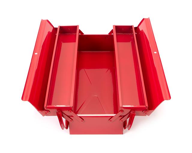 Ящик д/инструм 420х200х150 металл. 3-х секц. SIT с поверкой фото 2