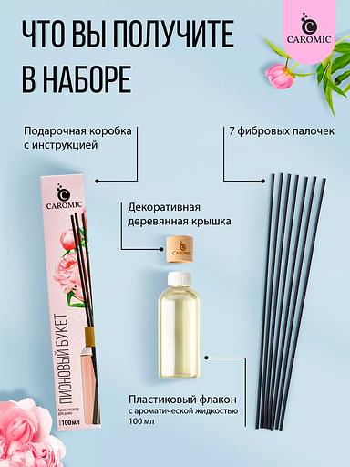 Home fragrance (diffuser) Caromic “Peony bouquet” 100 ml OPT фото 5