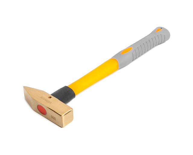 Молоток сл. 0.2 кв/боек сплав AlCu искробезопасный с фибергласс. рукояткой HOR с поверкой фото 2