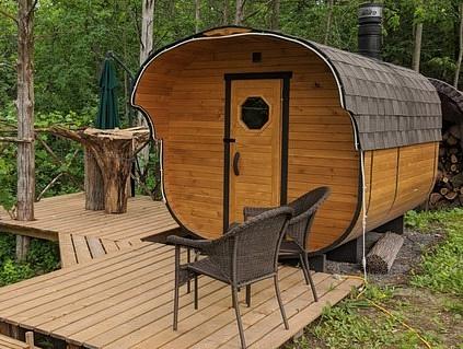 Quadruple bathhouse "Super-lux" spliced spruce фото 1