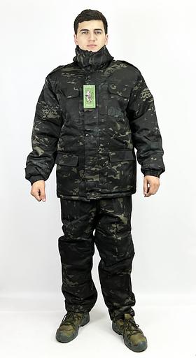 Winter camouflage suit, black, Greta fabric, wholesale фото 1