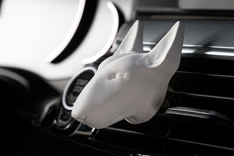 Ароматизатор в машину керамический Caromic «Бультерьер» 10 мл ОПТ фото 2