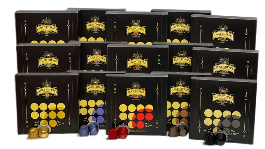 Кофе в капсулах набор LUCE COFFEE ESPRESSO Assorti, 500 капсул ОПТ фото 1