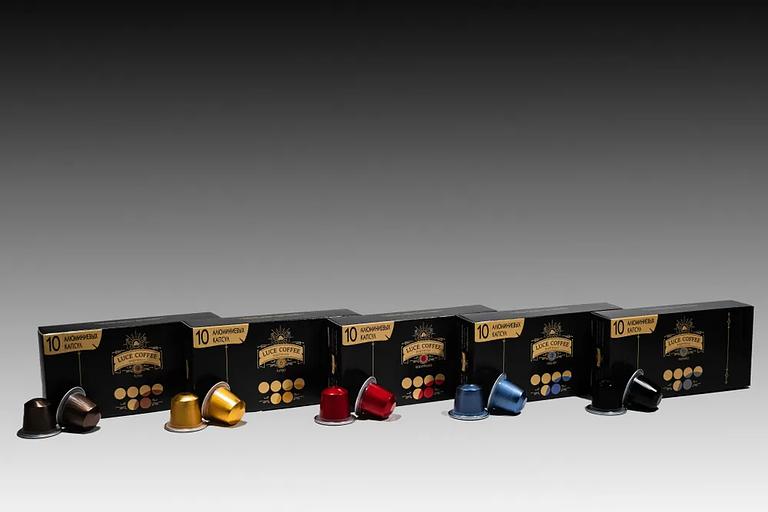 Кофе капсулалары жинағы LUCE COFFEE Elite Assorti Premium, 50 капсула КӨТЕРМЕ фото 1