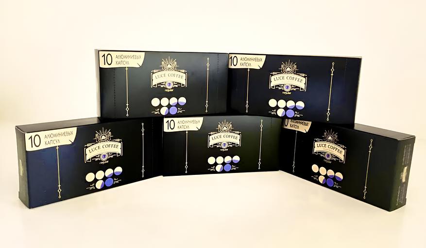 Кофе капсулалары жинағы LUCE COFFEE ELITE ESPRESSO 7 REGULAR, 50 капсула КӨТЕРМЕ фото 1