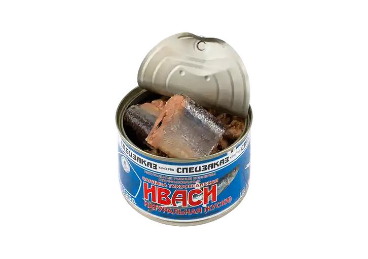 Сардина Иваси натуральная «Спецзаказ» 250 г, ж/б фото 2
