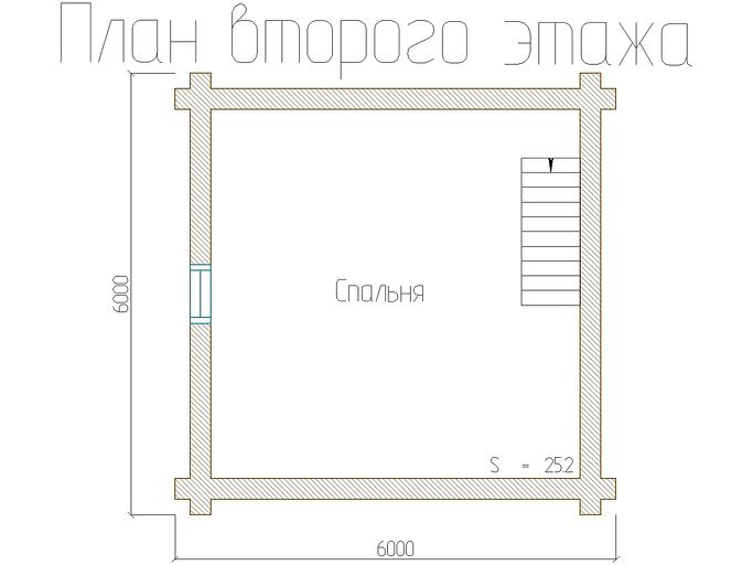 Проект дома ДД-50-4 6x6 фото 7
