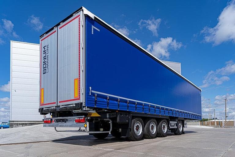 Шторный полуприцеп 13,62 м с вынесенной осью 914295-04 фото 1