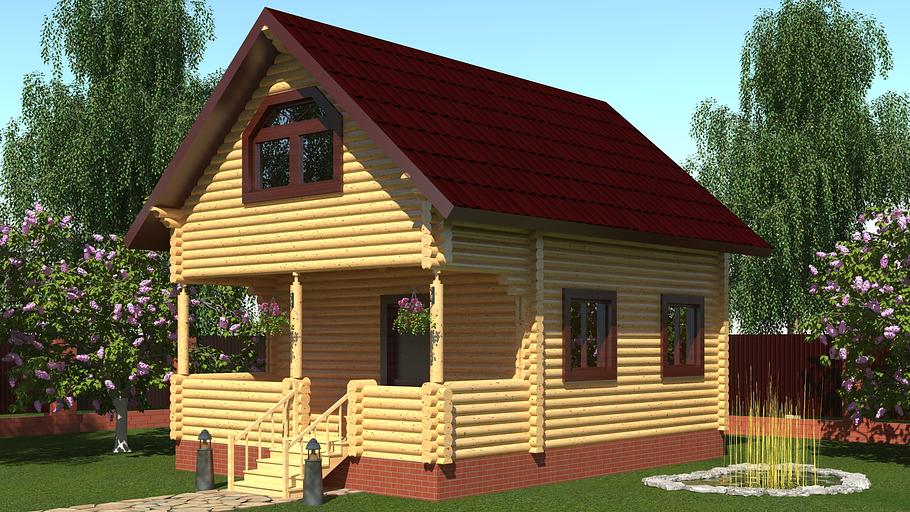 The project of the house DD-79-4 8x6 фото 1