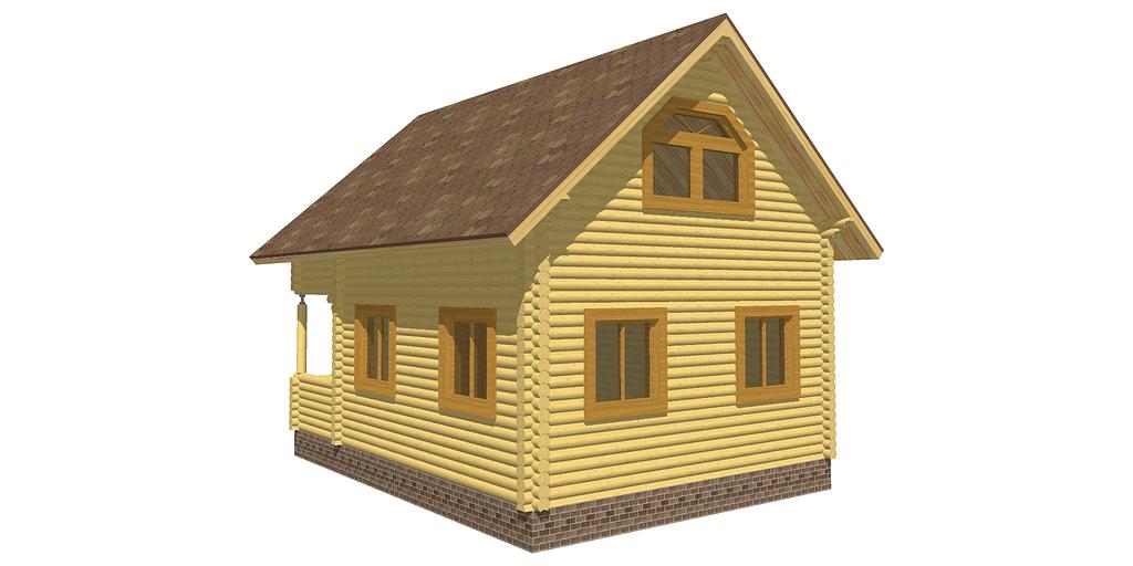 The project of the house DD-79-4 8x6 фото 4