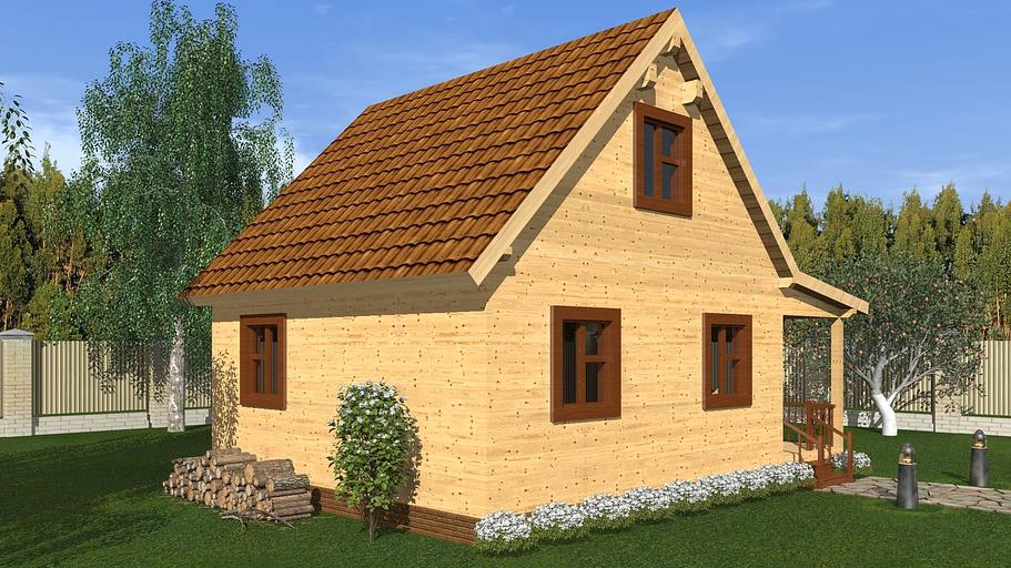 Project of the DB-71-1 6x8 house фото 2