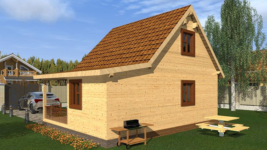 Project of the DB-71-1 6x8 house фото 3