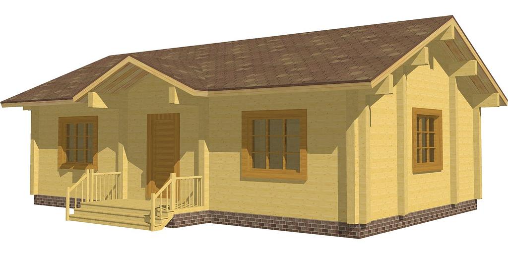 The project of the house DBO-62-8 6,6x10,6 фото 4