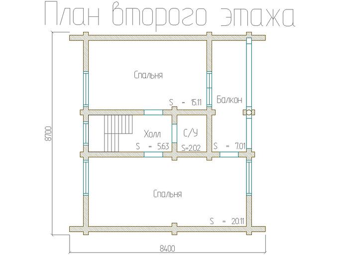 Проект дома ДД-98-8 8,7x7,5 фото 7
