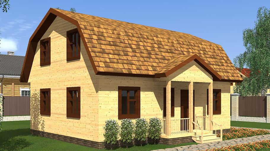 Проект дома ДБ-126-1 9x7 фото 1
