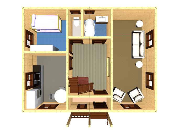 Проект дома ДБ-126-1 9x7 фото 6