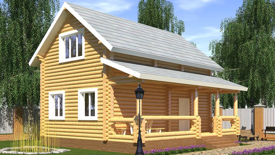Проект дома ДД-101-3 9,5x8 фото 1