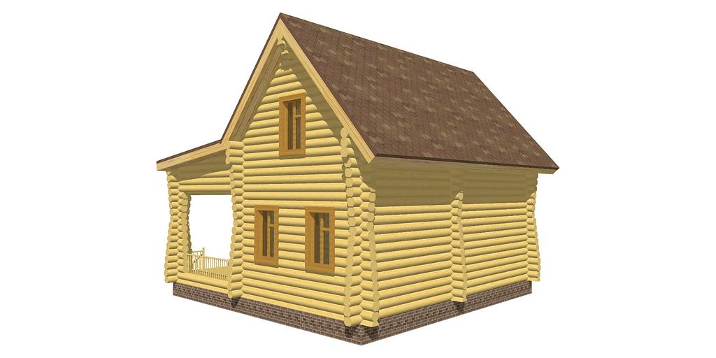 Проект дома ДД-131-0 10x10 фото 2