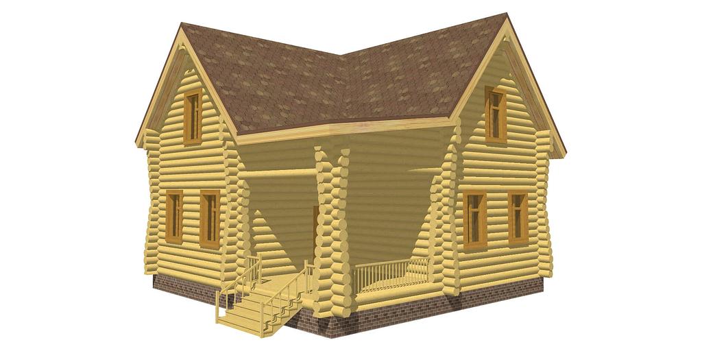 Проект дома ДД-131-0 10x10 фото 3