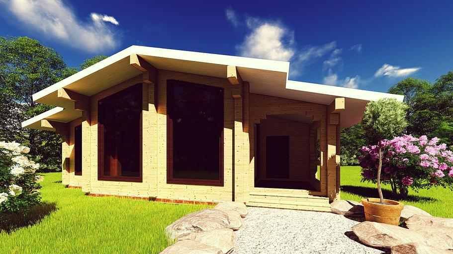 Проект дома ДБО-108-2 10,5x12 фото 1