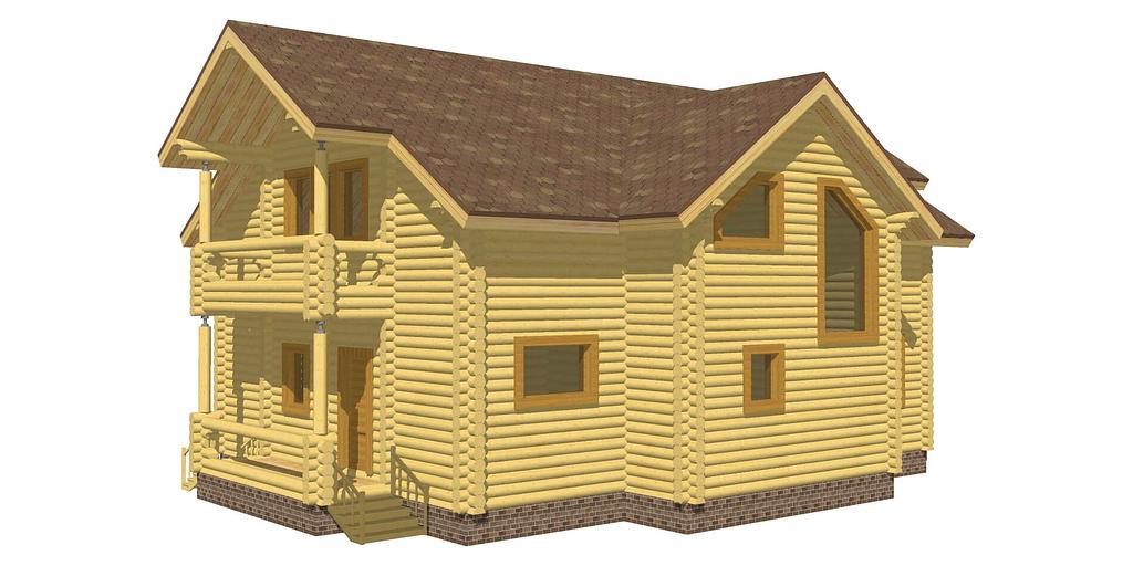 Проект дома ДД-254-6 15,3x14,5 фото 2